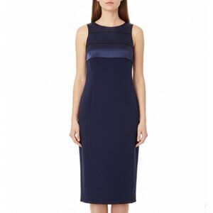 Jones New York Womens Navy Sleeveless Evening Dress Triacetate Blend Sz 2P - New